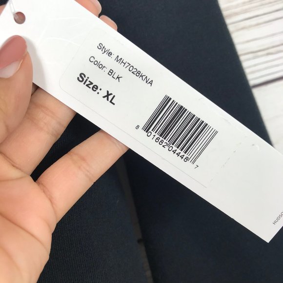 NWT Hudson Black Enzo Exposed Raglan Sweater XL - Picture 4 of 8